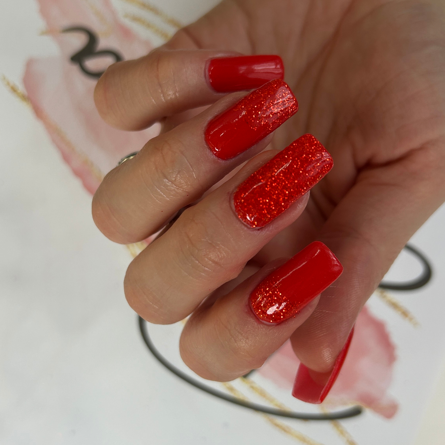 Deepa Dipping Powder Fine Red Sequin 127