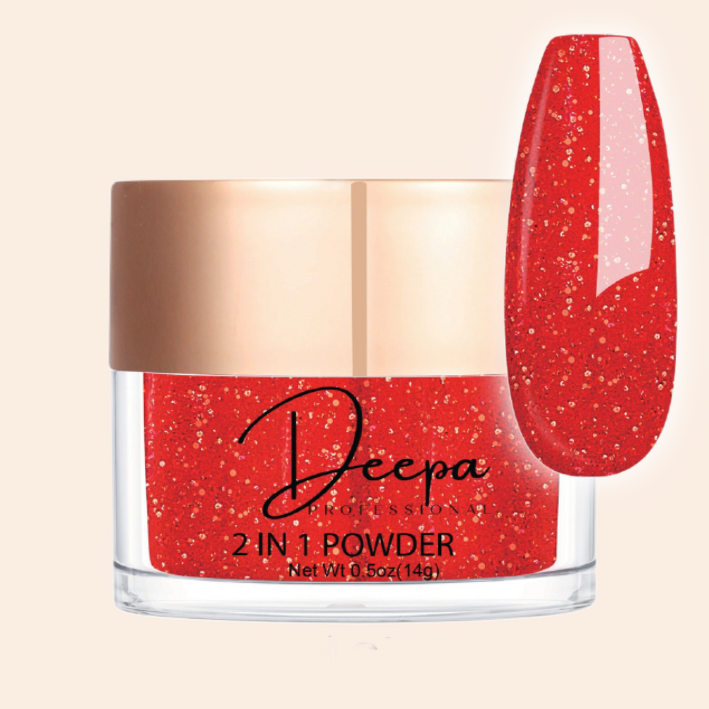 Deepa Dipping Powder Fine Red Sequin 127