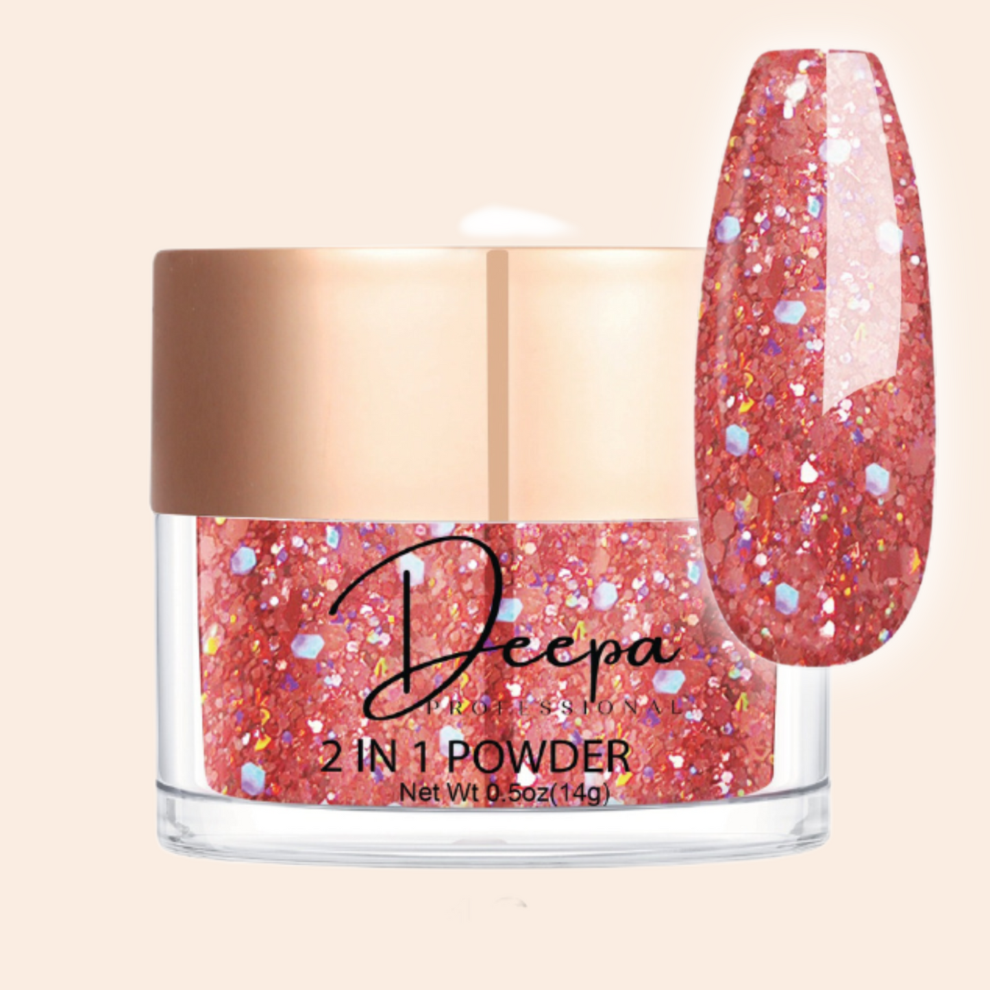 Deepa Dipping Powder Large Red Sequin 135