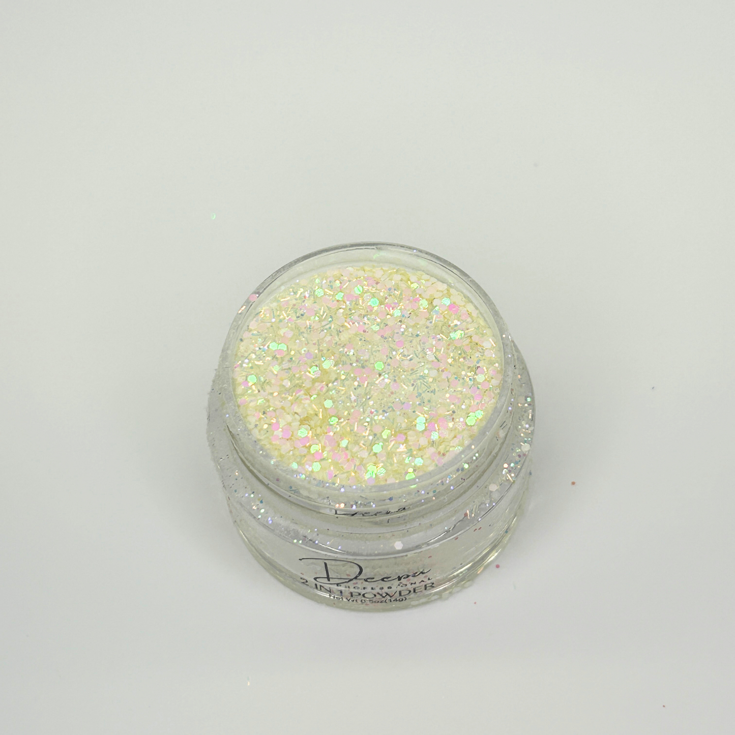 Deepa Dipping Powder White - Pink Sequin 130