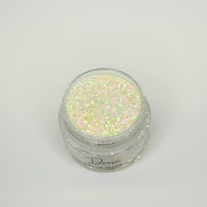 Deepa Dipping Powder White - Pink Sequin 130